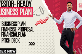 draft an investor business plan, business proposal, franchise proposal, sba loan