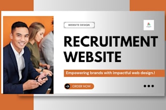create job board staffing agency website, recruitment website on wordpress, wix