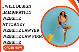 design immigration website attorney website lawyer website law firm website
