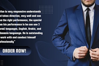 record professional voice in english arabic and indonesia