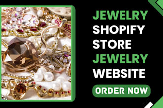 design jewelry shopify store jewelry fashion website beauty dropshipping store