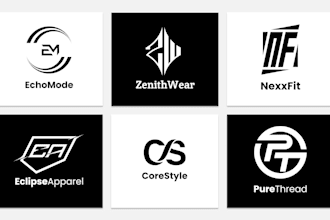 do initial letter monogram and urban streetwear clothing brand logo