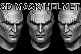 sculpt 3d helmet 3d cosplay model 3d mask 3d armor stl file for 3d printing