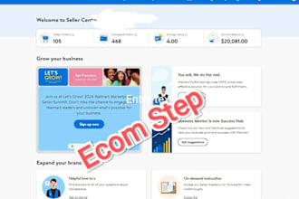 be your VA for walmart wfs and 2step dropshipping
