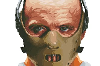 do pixel art or cross stitch pattern