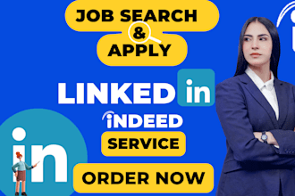 help you in job search and apply on indeed and linkedin