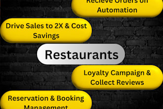 develop restaurant ai agent and ai chatbot automation for customer support