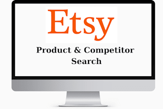 conduct etsy market research and competitor analysis for you