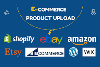 add product upload to your shopify wix bigcommerce etsy ebay amazon store