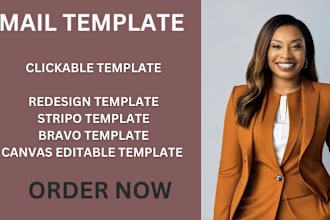 do HTML email marketing template on stripo, brevo, canva email template design