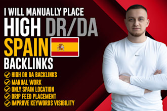 manually place high dr da spain backlinks