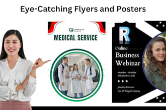 design eye catching poster and flayer for you