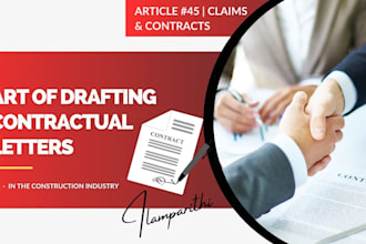 write contractual letters and make project claims successful