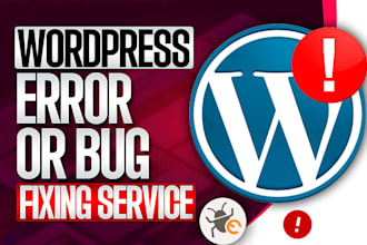 fix wordpress website issues errors bugs, HTML, CSS, elementor pro, divi expert