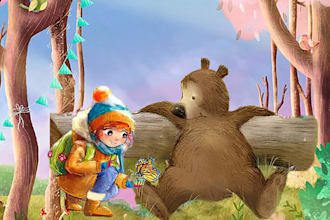 draw children story book illustration children story book illustrations