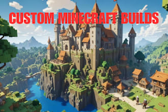 build survival base and village structure in minecraft