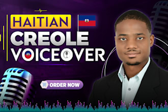 record a professional haitian creole male voice over