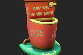 create 3d model props and hardsurface