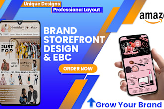 design amazon listing images, ebc and storefront