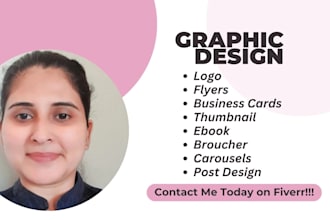 do logo, banner, flyer and promotional material as per your brand identity