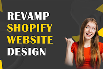 revamp your shopify store and design redesign shopify website