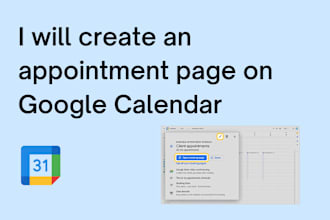 create an appointment page on google calendar