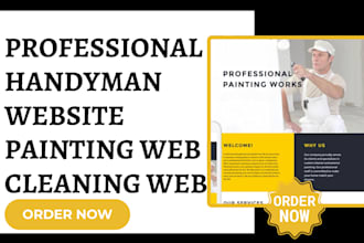 design handyman junk cleaning painting hvac pressure washing service website