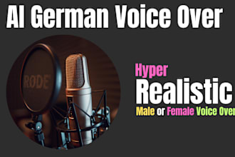 generate female and male ai german voice over