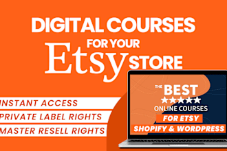 resellable digital courses for your etsy and shopify store