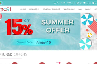 design an opencart ecommerce website for you