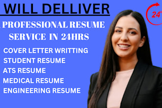 deliver a professional resume and cover letter in 24 hrs linked in optimization
