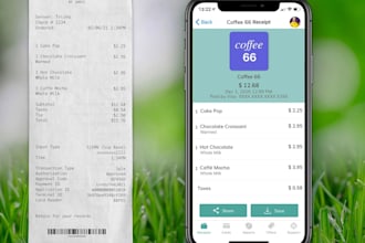 build a digital receipt app, receipt management app, receipt scanner