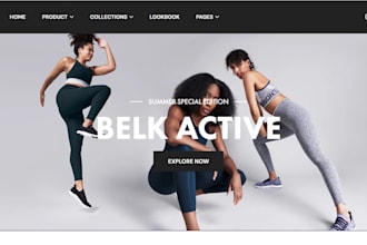 design activewear shopify store sportwear fitness wear streetwear shopify store