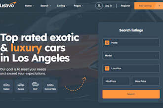design wordpress listing directory classified website classified ads website