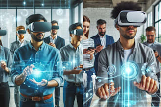 create augmented virtual reality ar VR app for oculus ios