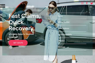 design auto insurance website for car collision new driver car rental insurance