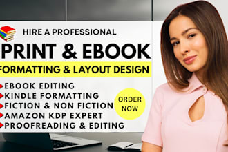 format children book, cookbook for amazon KDP, paperback, kindle layout design