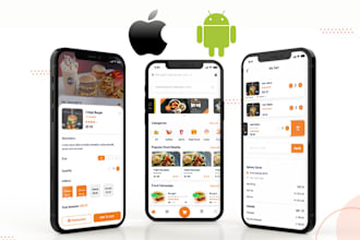 build food delivery app for android and ios and grocery app