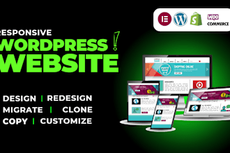 copy, duplicate, clone, redesign wordpress website with elementor pro