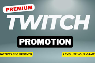 do twitch promotion to bring live twitch viewers