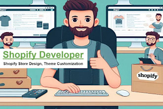 be your shopify developer, shopify expert in shopify store design, custom coding