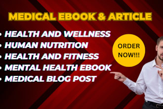 ghostwrite medical ebook, and health care ebook fitness