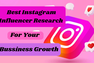 do research to find the best instagram influencer