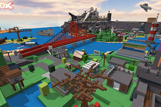 create full roblox maps, roblox asset, model roblox game,be your roblox scripter