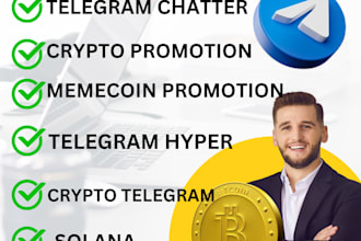 telegram chatter, telegram hype, solana, memecoin promotion, crypto promotion