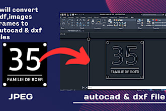 convert pdf, images to autocad and dxf files