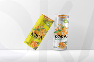 do any type of creative can or bottle label design for you