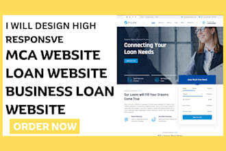design mca website loan website business loan website