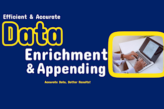 do fast data enrichment, data appending, data cleansing