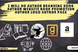 do author branding book author website ebook promotion author logo author page